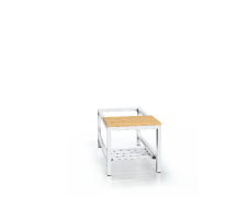 Benches with beech sticks - with a reclining grate 375 x 400 x 800